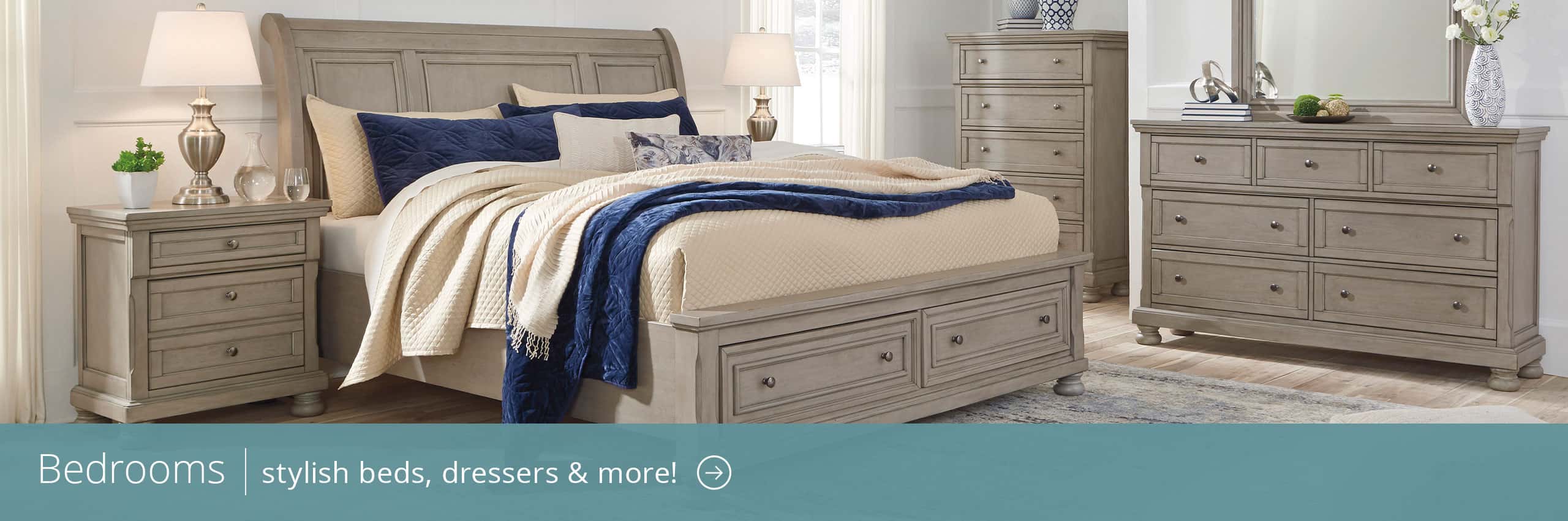 Bedrooms | Stylish beds, dressers & more >